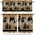 thumbnail image 1 of Rustic Deer Valance Curtains for Kitchen,Farmhouse Hunting Elk Country Camouflage Forest Woodland Wildlife Bear Elk Cabin Lodge Window Treatments for Bedroom Living Room 1 Piece,54x18 Inch, 1 of 4