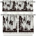 thumbnail image 1 of Rustic Deer Valance Curtains for Kitchen,Farmhouse Hunting Elk Country Camouflage Forest Woodland Wildlife Bear Elk Cabin Lodge Window Treatments for Bedroom Living Room 1 Piece,54x18 Inch, 1 of 4