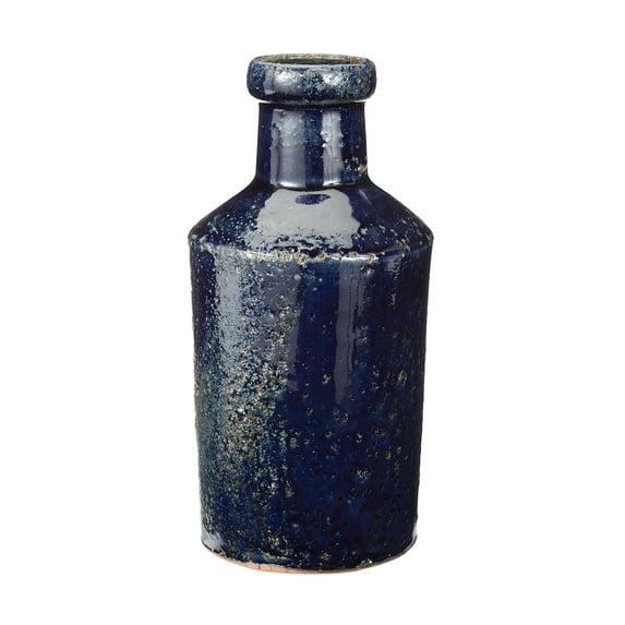 Dimond Home Rustic Denim Milk Bottle in Blue