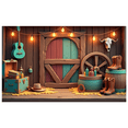 thumbnail image 1 of Rustic Design Cowboy Banner Western Theme Decoration Vintage Wooden Elements for Western Party Theme Party Cowboy Event, 1 of 9