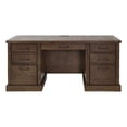 thumbnail image 1 of Rustic Desk Office Writing Table Wood Credenza Fully Assembled Brown, 1 of 11