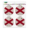 thumbnail image 1 of Rustic Distressed Alabama Flag Refrigerator Fridge Locker Vinyl Circle Magnet Set, 1 of 3