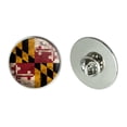 thumbnail image 1 of Rustic Distressed Maryland State Flag Metal 1.1" Tie Tack Hat Lapel Pin Pinback, 1 of 1