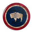thumbnail image 1 of Rustic Distressed Wyoming State Flag Pinback Button Pin, 1 of 4