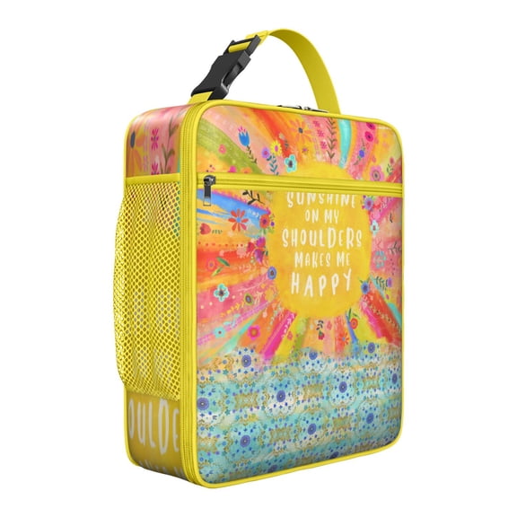 Rustic Earthy Lunch Tote, Reusable Insulated Cooler with Large Capacity for Office or Travel