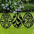thumbnail image 1 of Rustic Easter Bunny Garden Stakes, Metal Yard Signs for Easter Decorations Outdoor Spring Home Decor by PALIFEUR, 1 of 6