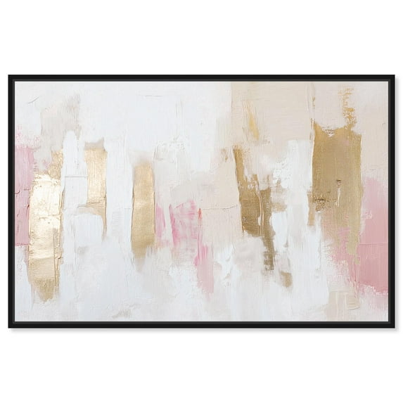 Rustic Elegance II Canvas Pastel Abstract Art by Art Remedy, Black Frame, 24" x 16"