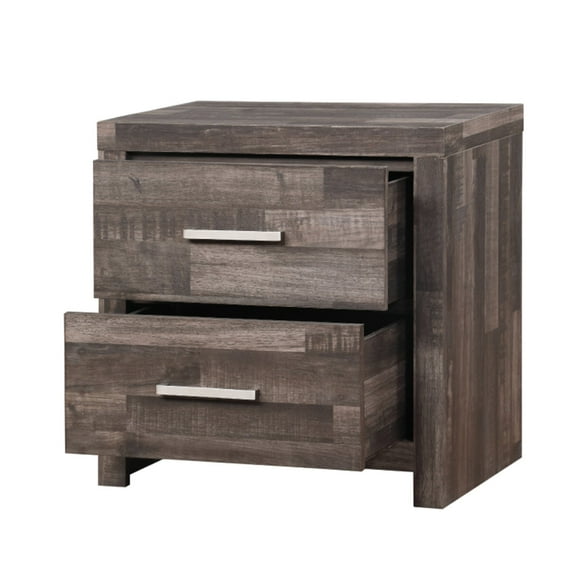 Rustic Elegance with Distinctive Plank Pattern - Spacious Storage for Bedroom Essentials