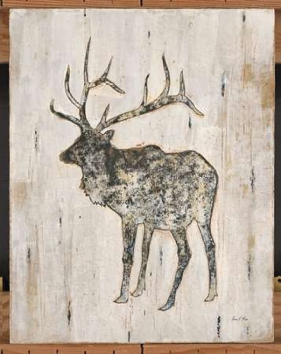 Rustic Elk Canvas Art - Arnie Fisk (20 x 24)