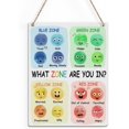 thumbnail image 1 of Rustic Emotions Chart Wood Decor Sign, Colorful Mental Health Printed Wood Sign Wall Art, Hanging Door Sign, Zones of Regulation Wood Sign Home Therapy Office Decor 8x10, 1 of 3