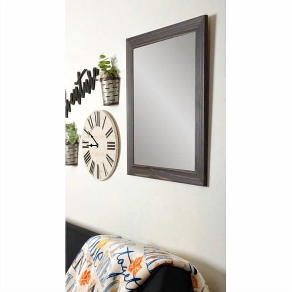 Designers Choice Wall Mirror-Finish:Rustic Espresso,Size:1" D x 31.5" W x 31.5" H