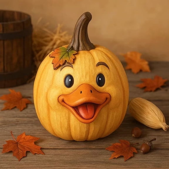 Rustic Fall Decorations - Vintage Farm Animal Pumpkin Ornaments Indoor/Outdoor Waterproof
