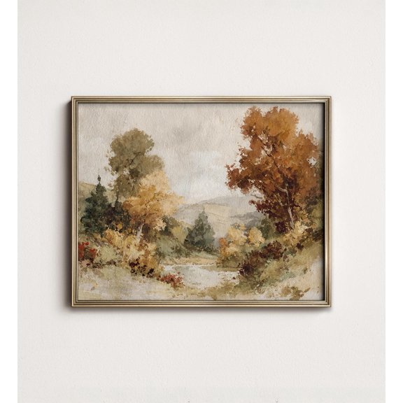 Rustic Fall Landscape Autumn Country Scene