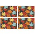 thumbnail image 1 of Rustic Fall Placemats Set of 4, Machine Washable Durable Linen Table Mats with Pumpkin and Turkey Pattern, Heat Resistant Autumn Dining Table Mats, 1 of 6