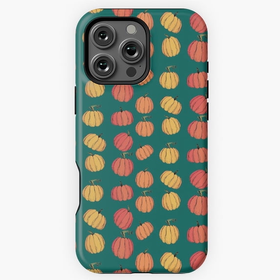 Rustic Fall Pumpkin Pattern Phone Case for iPhone 11 12 13 14 15 16 17 Pro Max