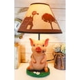 thumbnail image 1 of Rustic Farm Country Pink Babe Piglet Muddy Pig Desktop Table Lamp With Shade, 1 of 7