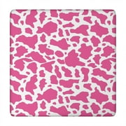 Rustic Farm Tablecloth Featuring Classic Black and White Cow Print, Country-Themed Vintage Design with Artistic Nature and Floral Patterns