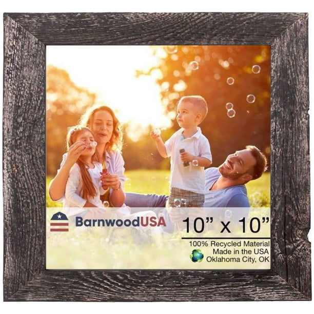 10X10 Rustic Smoky Black Picture Frame 10X10 Rustic Smoky Black Picture Frame