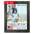 thumbnail image 1 of BARNWOODUSA Farmhouse 18x24 Picture Frame 1 1/2 inch Molding 100% Reclaimed Wood Rustic Smokey Black, 1 of 7