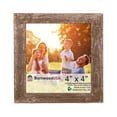 thumbnail image 1 of Rustic Farmhouse 4 in. x 4 in. Espresso Reclaimed Wood Picture Frame (1.5 in. Molding), 1 of 10