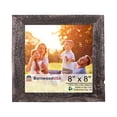 thumbnail image 1 of Rustic Farmhouse 8" x 8" Smoky Black Reclaimed Wood Picture Frame (1.50" Molding), 1 of 8