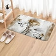 thumbnail image 1 of Rustic Farmhouse Bath Mat, Farm Tan Cream Daisy Floral Flowers and Butterfly on Country Wooden Bath Rug for Bathroom, Beige Bath Mat Soft Non Slip Bath Rugs, 16X24IN, 1 of 4