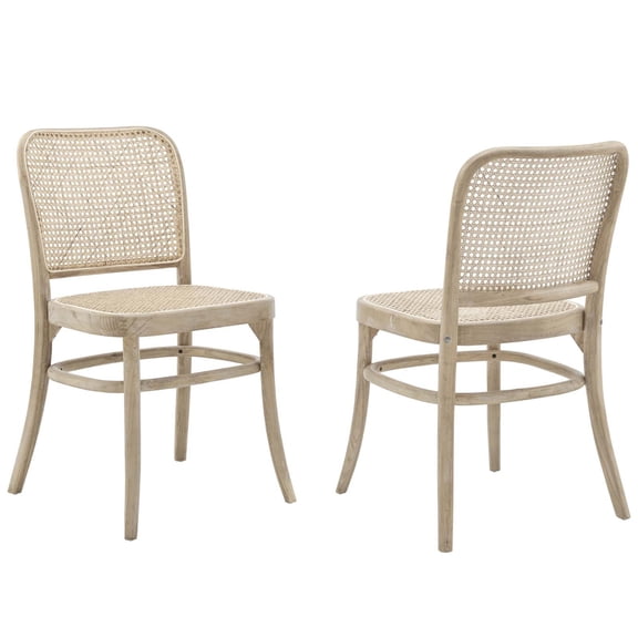 Rustic Farmhouse Coastal Dining Chairs - Set of 2