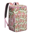 thumbnail image 1 of Rustic Farmhouse Floral Print Backpack Cooler, Leakproof Waterproof Insulated Lunch Bag, Country Garden Bloom Pattern for Picnic, Hiking, 1 of 6