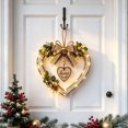 thumbnail image 1 of Rustic Farmhouse Heart Wall Decor,Lighted Style Hanging Heart-Shaped Wall Decoration,Distressed Wooden Hearts Hanging,Country Art Heart Wall Pendant,Vintage Heart Shape Wood Wall Hanging Ornament, 1 of 4