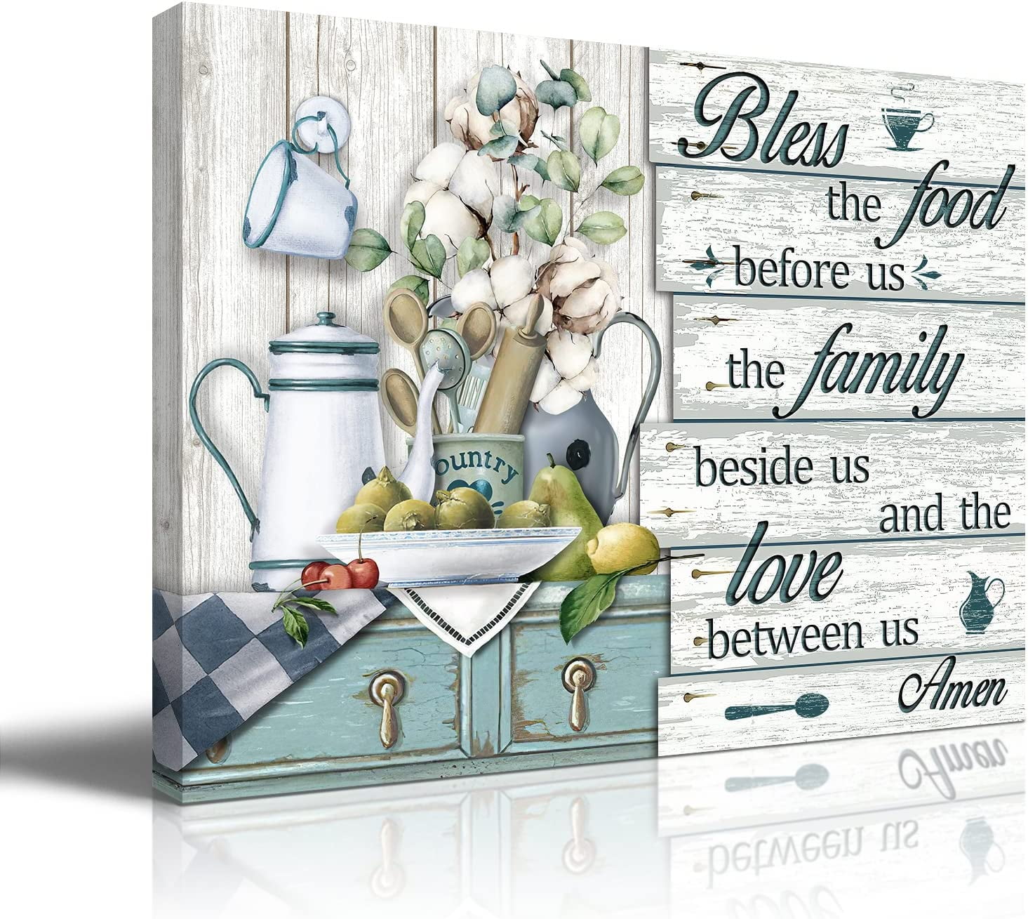 Rustic Farmhouse Kitchen Wall Art Bless The Food Before Us Pictures Motivational Quotes Christian Wall Art Framed Artwork Vintage Art Picture for Home Dining Room Kitchen Decor Ready To Hang 12 rustic-farmhouse-kitchen-wall-art-bless-the-food-before-us-pictures-motivational-quotes-christian-wall-art-framed-artwork-vintage-art-picture-for-home-dining-room-kitchen-decor-ready-to-hang-12-x16