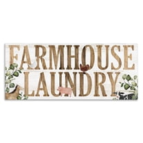 Rustic Farmhouse Laundry Canvas Wall Art, design by Kim Allen