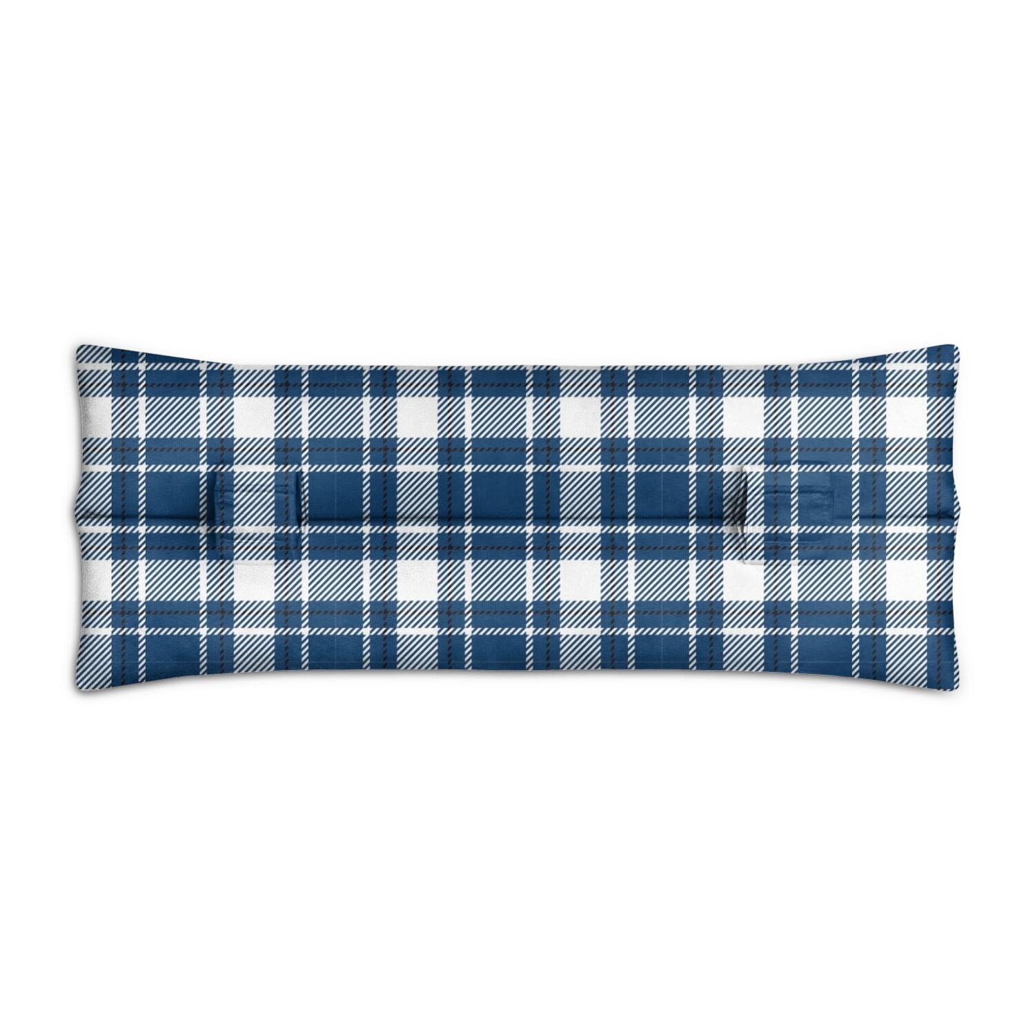 Rustic Farmhouse Plaid Print Seatbelt Pillow - Chest Protector After Surgery - Soft Recovery Cushion for Car
