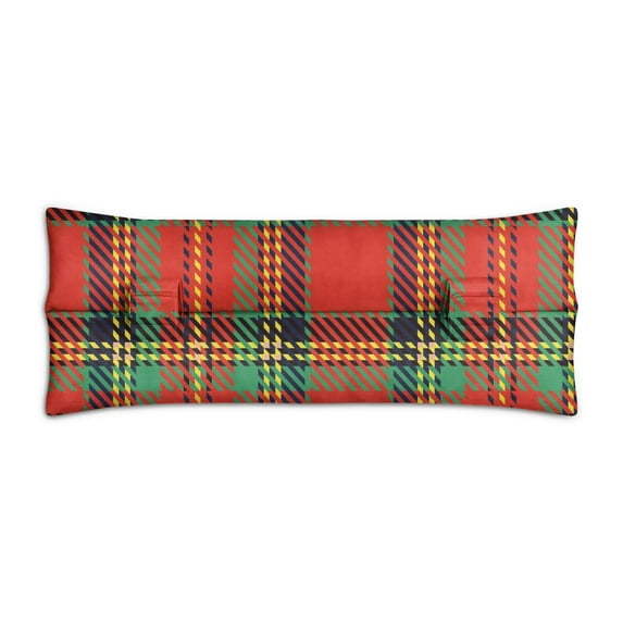 Rustic Farmhouse Plaid Print Seatbelt Pillow - Chest Protector After Surgery - Soft Recovery Cushion for Car