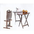 Rustic Farmhouse Set of 4 Large Tv Trays Snack Eating Tables Folding