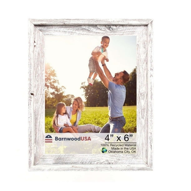 4” X 6” Rustic Farmhouse White Wash Wood Frame 4” X 6” Rustic Farmhouse White Wash Wood Frame