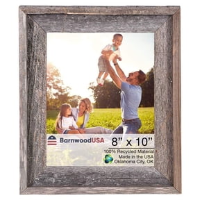 Rustic Farmhouse Signature Series 8" x 10" Weathered Gray Wood Picture Frame