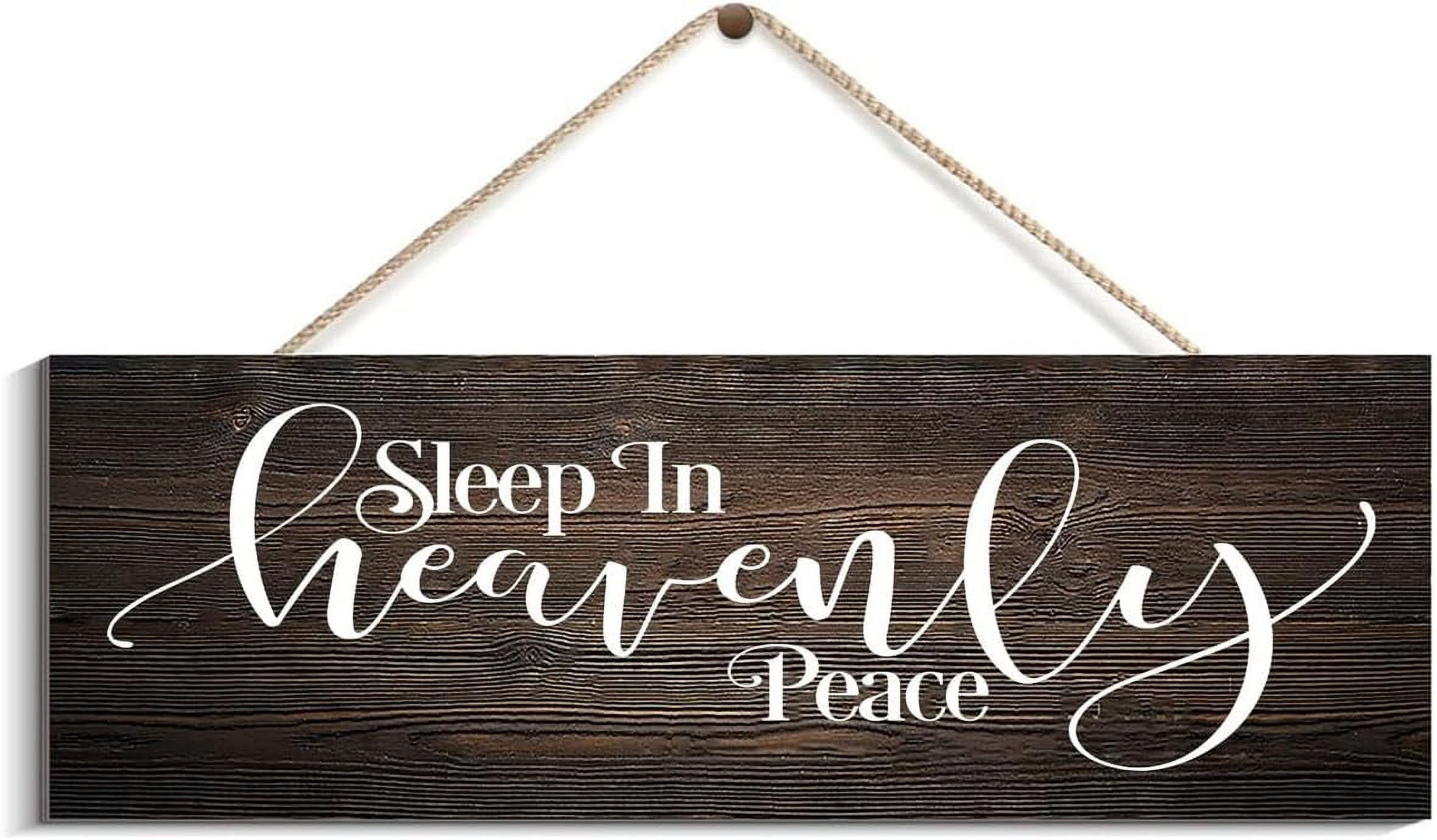 Rustic Farmhouse Sleep In Heavenly Peace Silent Night Christmas for