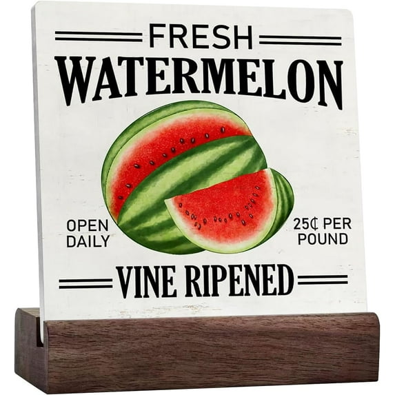 Rustic Farmhouse Style Fresh Watermelon Ceramic Desksign Decor Summer Watermelons Ceramic Desksign Home Kitchen Decorations