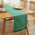 thumbnail image 1 of Rustic Farmhouse Style Table Runner, Boho Thick Burlap Linen Washable Table Runners 72 Inches Long for Dining Room Decorations, Dresser, Bedroom Decor and Holiday Party Centerpiece, 1 of 6