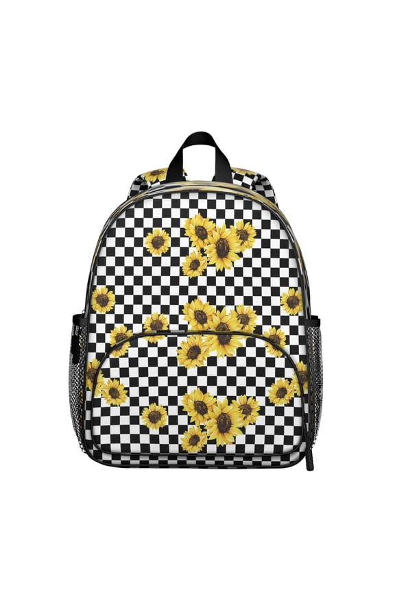 Rustic Farmhouse Sunflower Backpack - Durable Waterproof School Bag with Padded Back Support