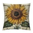thumbnail image 1 of Rustic Farmhouse Sunflower Throw Pillow Covers Vintage Sunflower Seeds Farmhouse Decorative Throw Pillow Cases Cushion Cover (Sunflower), 1 of 5