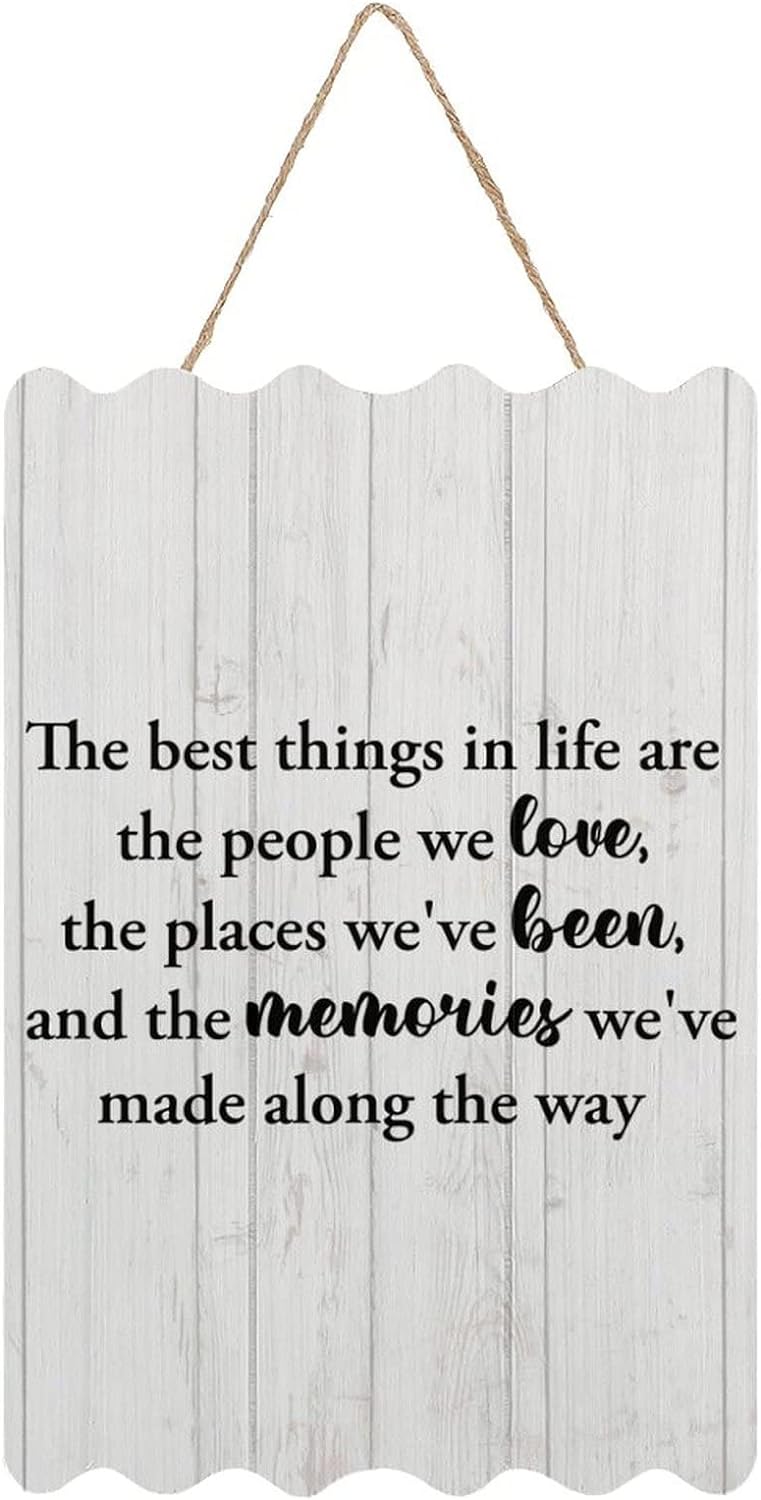 Rustic Farmhouse Wall Decorative Wood Sign 8x12 The Best Things in Life