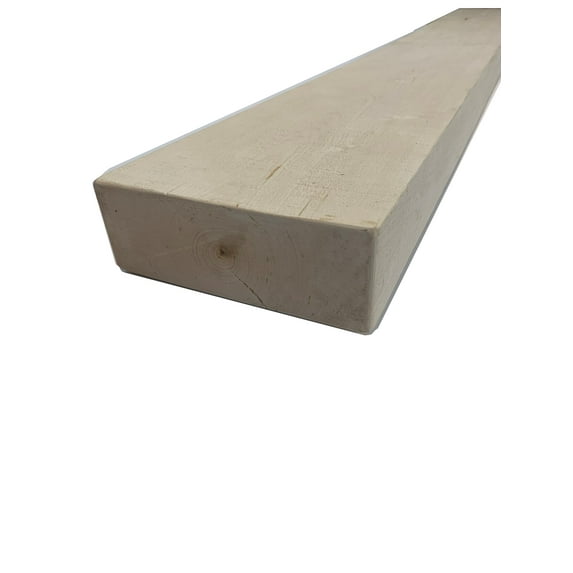 Rustic Farmhouse Wood Mantel Shelf 36"L x 3" Thick x 7.5" - 8" Wide Unfinished