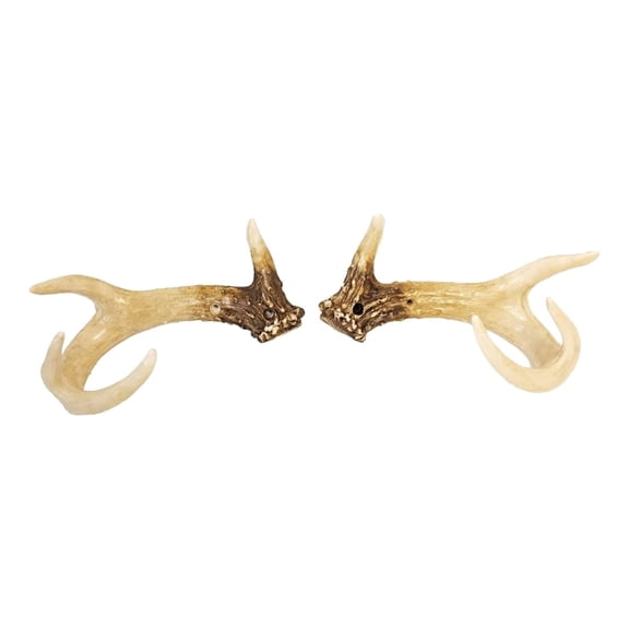 Rustic Faux Deer Antler Curtain Drapery Holdback Tie back Holder Hook Loop 2pc
