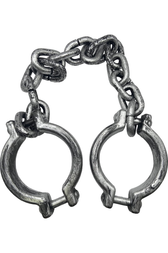 Rustic Faux Iron Shackles Costume Accessory