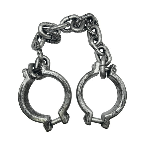 Rustic Faux Iron Shackles Costume Accessory