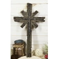 thumbnail image 1 of Rustic Faux Wood Inspirational Words Faith Love Hope Multi Layered Wall Cross, 1 of 4