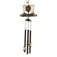 thumbnail image 1 of Rustic Fire Department Fireman Boots Large Resonant Patio Spiral Wind Chime, 1 of 7