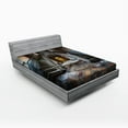 thumbnail image 1 of Ambesonne Vintage Fitted Sheet, Abandoned Opera House, Queen Size, Brown Beige, 1 of 2