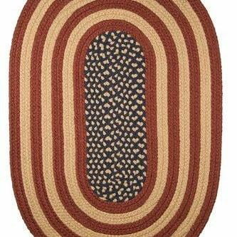 Rustic Flag 2' x 3' Braided Rug